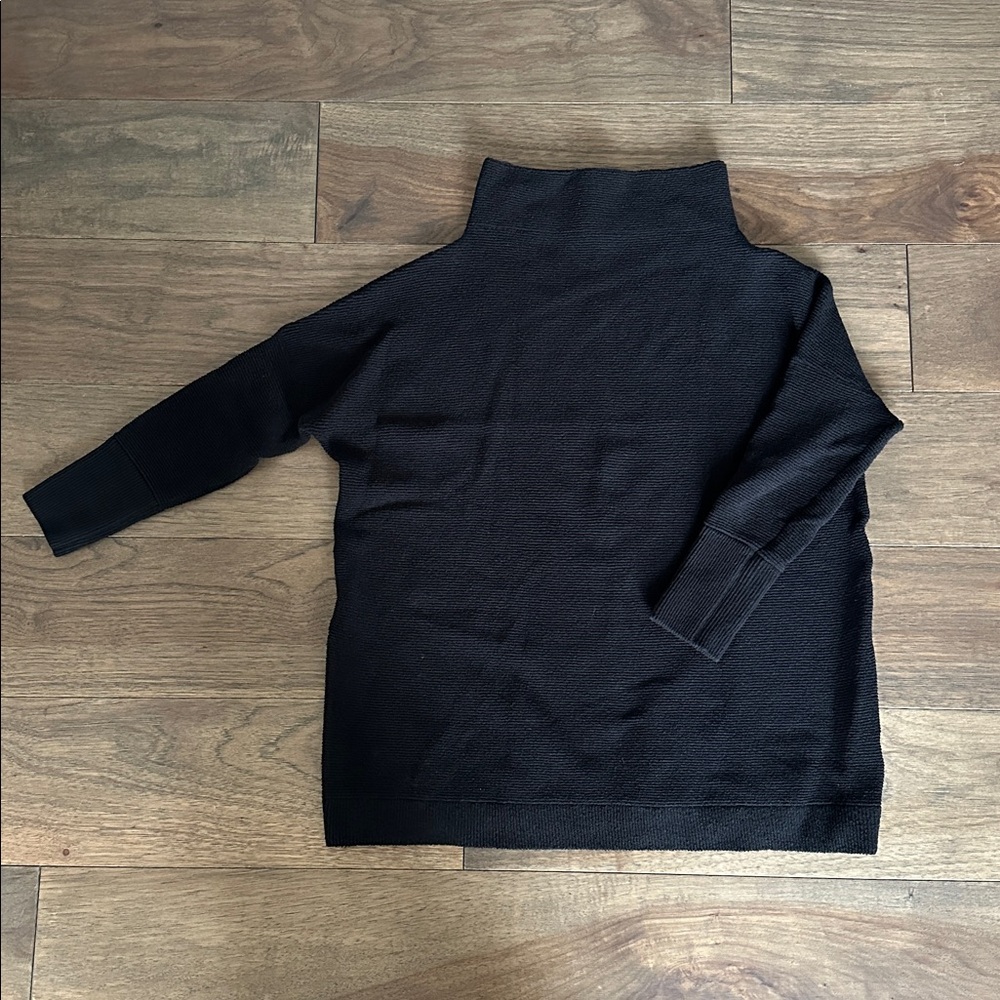 Free People Ottoman Slouchy Tunic Sweater, Black